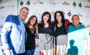 Recruiter Jimmy Baldwin, Nurse Janet, Sheryl and Alice Cooper and Mr.Begay